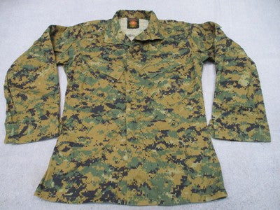 USMC Woodland MARPAT MCCUU Blouse X-Small Regular NSN 8415-01-527-1436