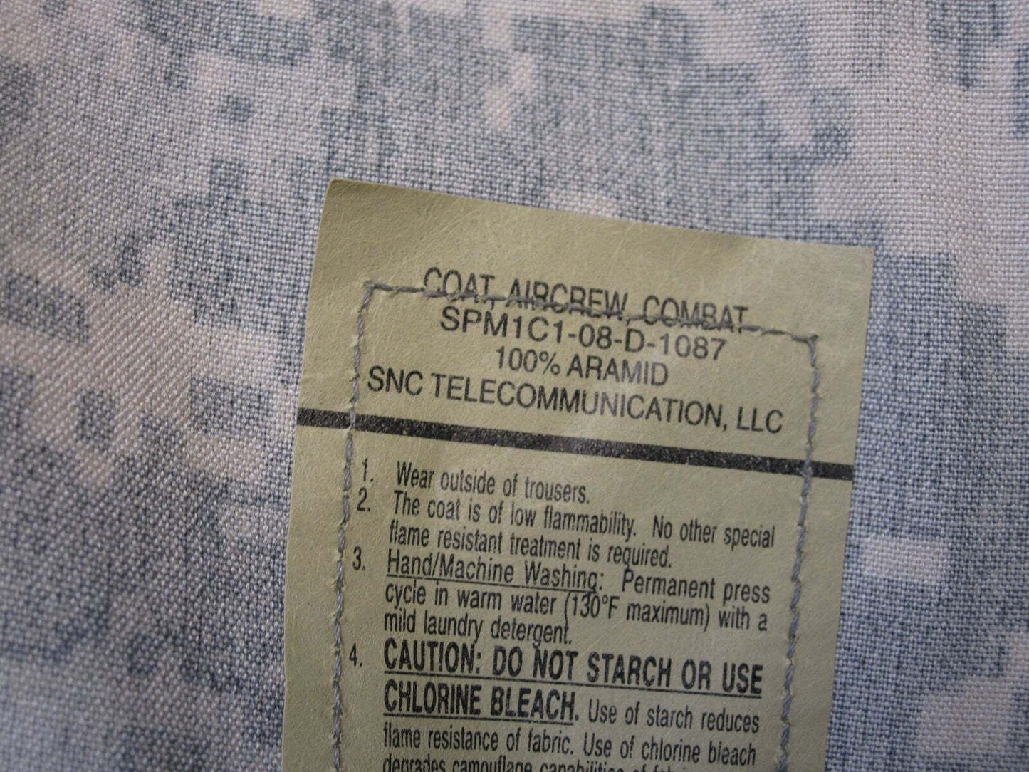 NEW ARMY ACU DIGITAL AIRCREW UNIFORM TOP AVIATION COAT LARGE/LONG A2CU UCP