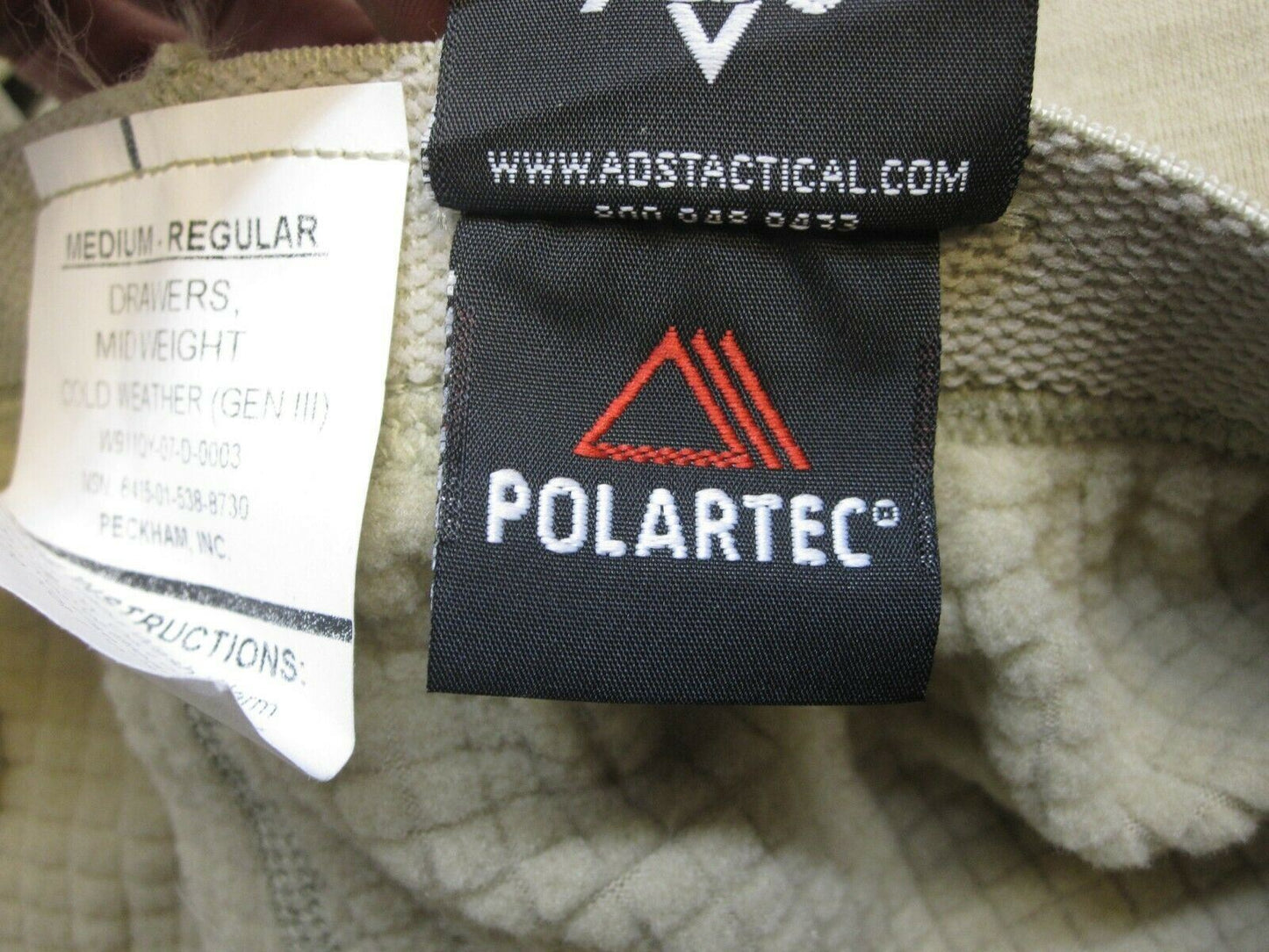 NEW GEN III TAN POLARTEC MID-WEIGHT LEVEL 2 GRID FLEECE WAFFLE PANTS MEDIUM/REG - Centex Military Gear