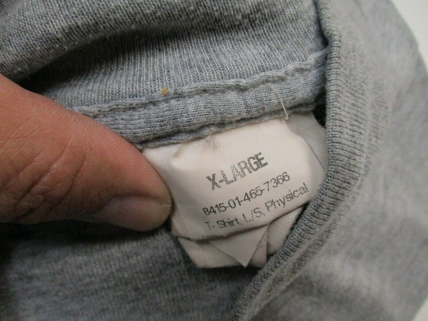 US ARMY GREY LONG SLEEVE PT SHIRT IPFU PHYSICAL TRAINING REFLECTIVE LOGO T-SHIRT - Centex Military Gear