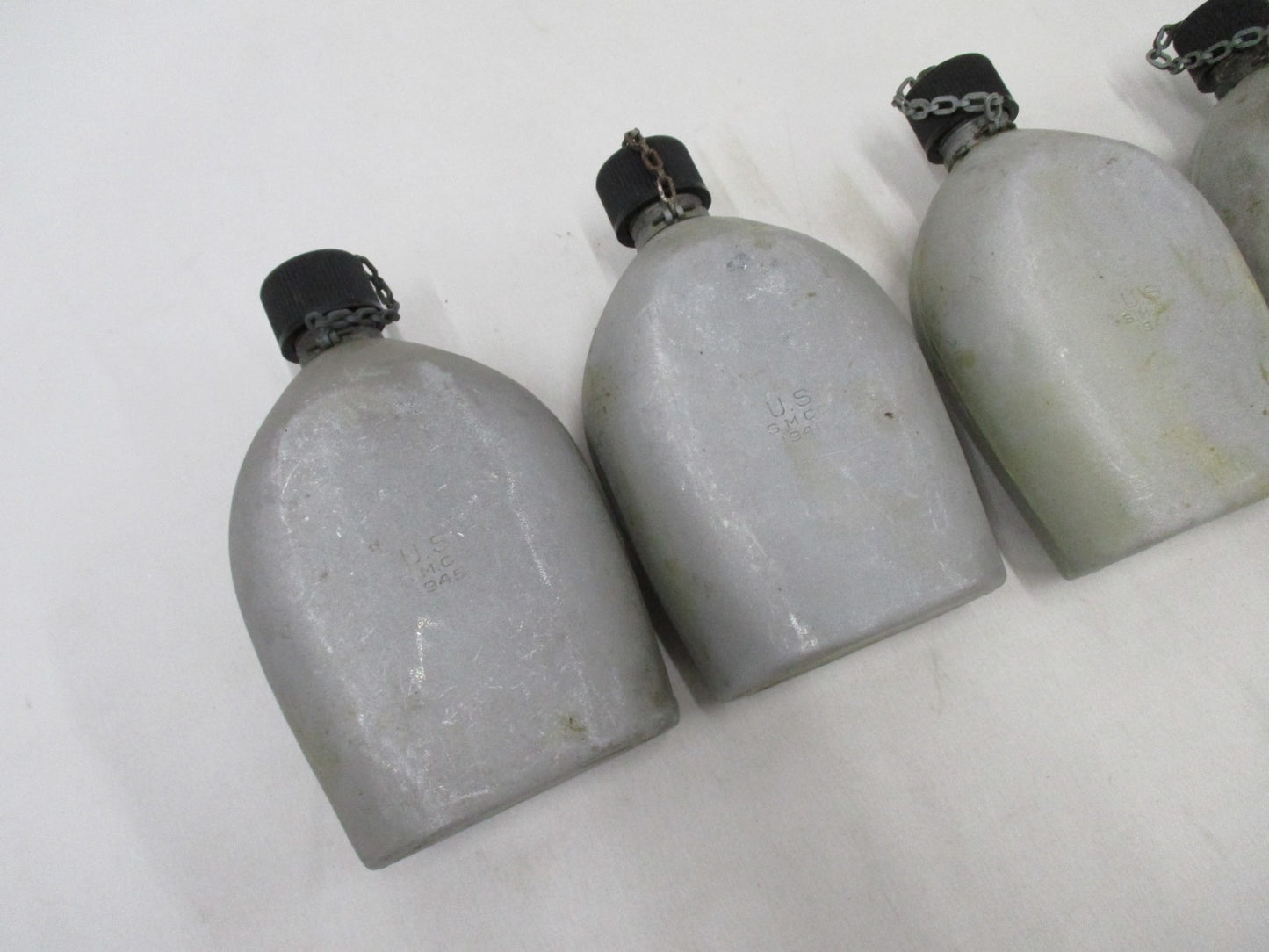 1 QUART USGI ORIGINAL WWII US ARMY M1942 METAL CANTEEN-DATED 1945 S.M.CO