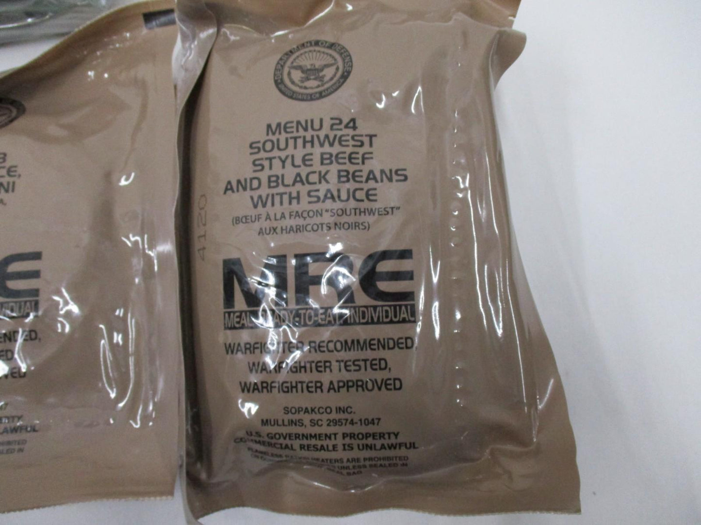 New Official American Military MRE Individual Single Meal You Pick INSP. 2027 - Centex Military Gear