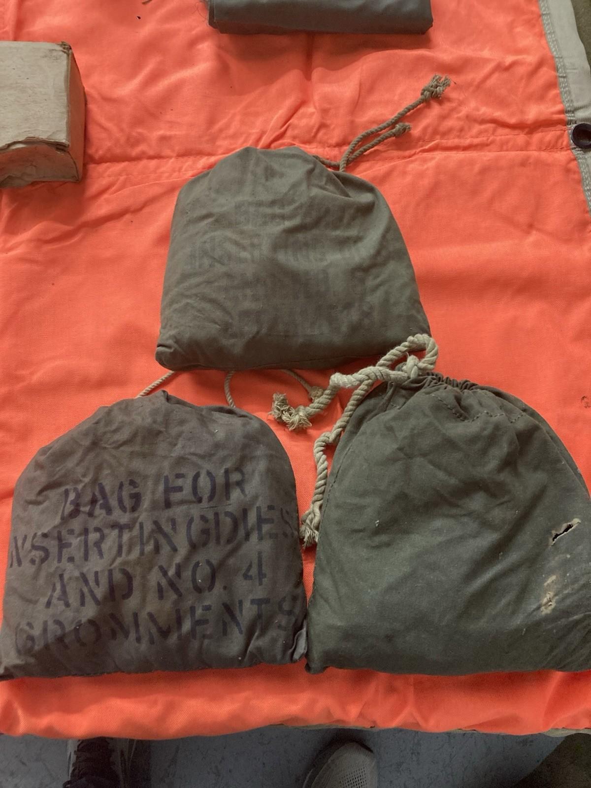 USGI Tent Repair Kit Mil Spec Sewing Supplies #4 #5 Grommets Canvas