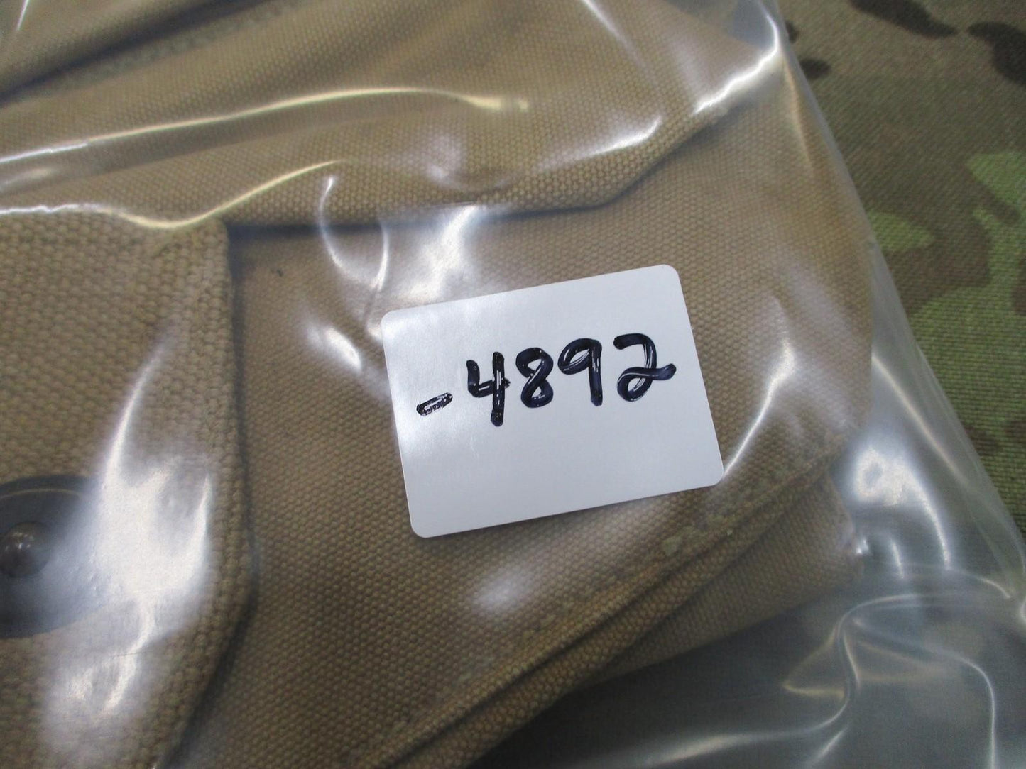 Vintage WWII-era canvas bandolier pouch by Centex Military Gear, web gear with right-side BAR magazine holder.