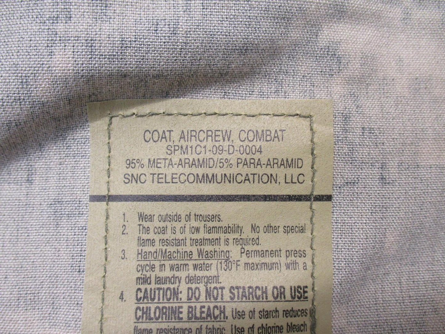 Army ACU digital aircrew uniform top by Centex Military Gear, large short A2CU UCP aviation coat with digital camouflage pattern.