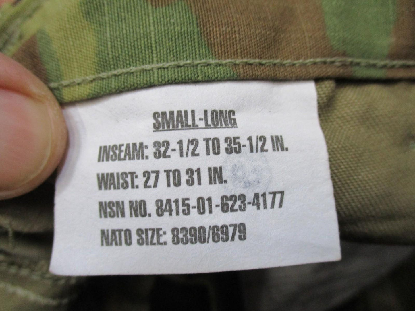 New Army Combat Uniform ACU Trousers Scorpion OCP Small-Long Unisex Pants 50/50 - Centex Military Gear