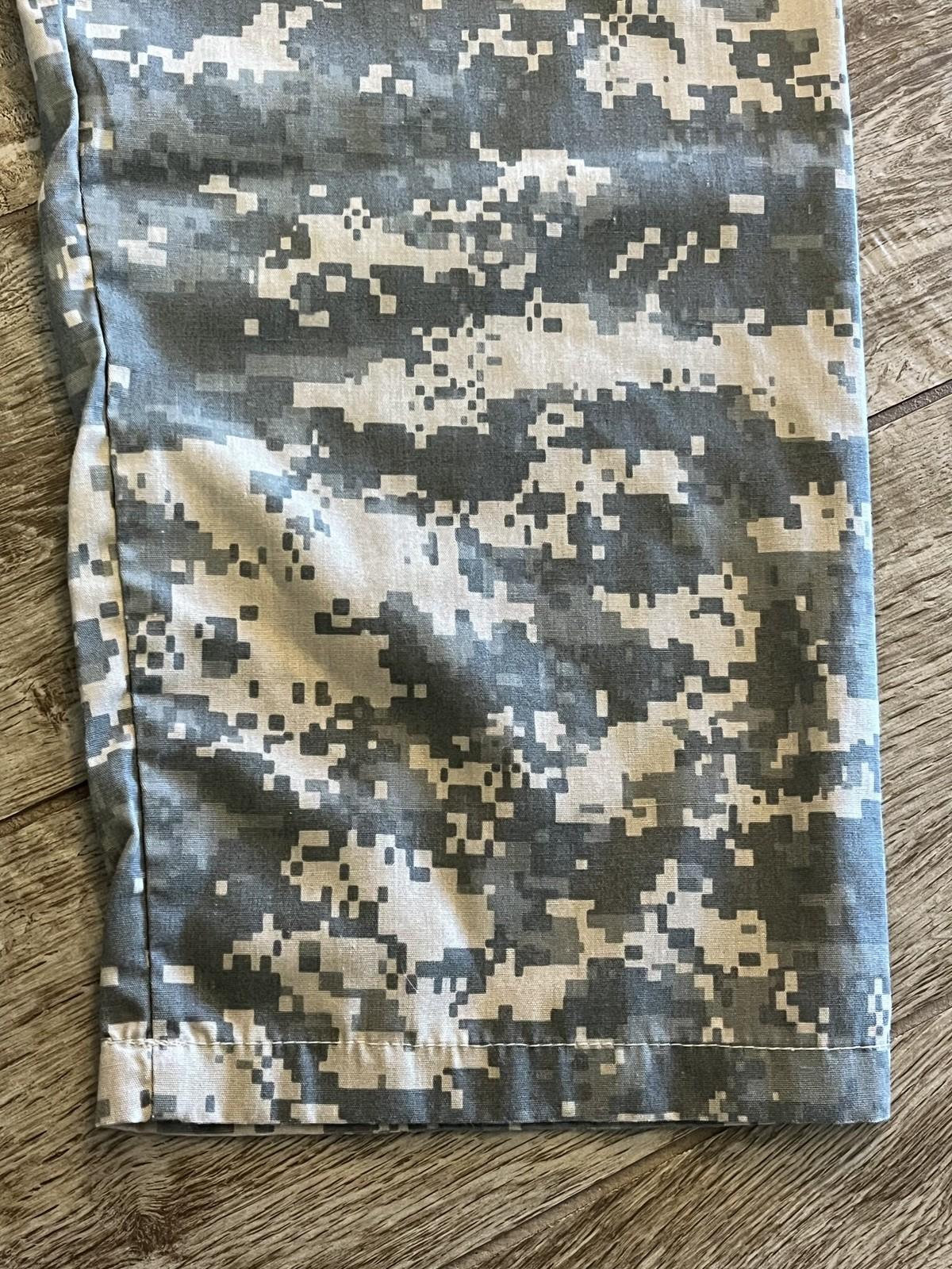 ACU Digital Camo Scrub Pants Medium 65% Poly 35% Cotton Drawstring Back Pocket - Centex Military Gear