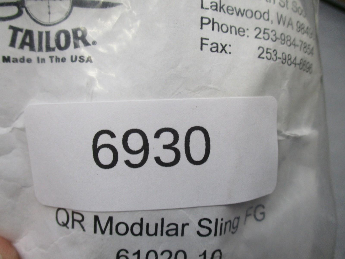 Tactical Tailor QR Modular Sling Foliage Green MOLLE Quick Release 61020-10 NOS