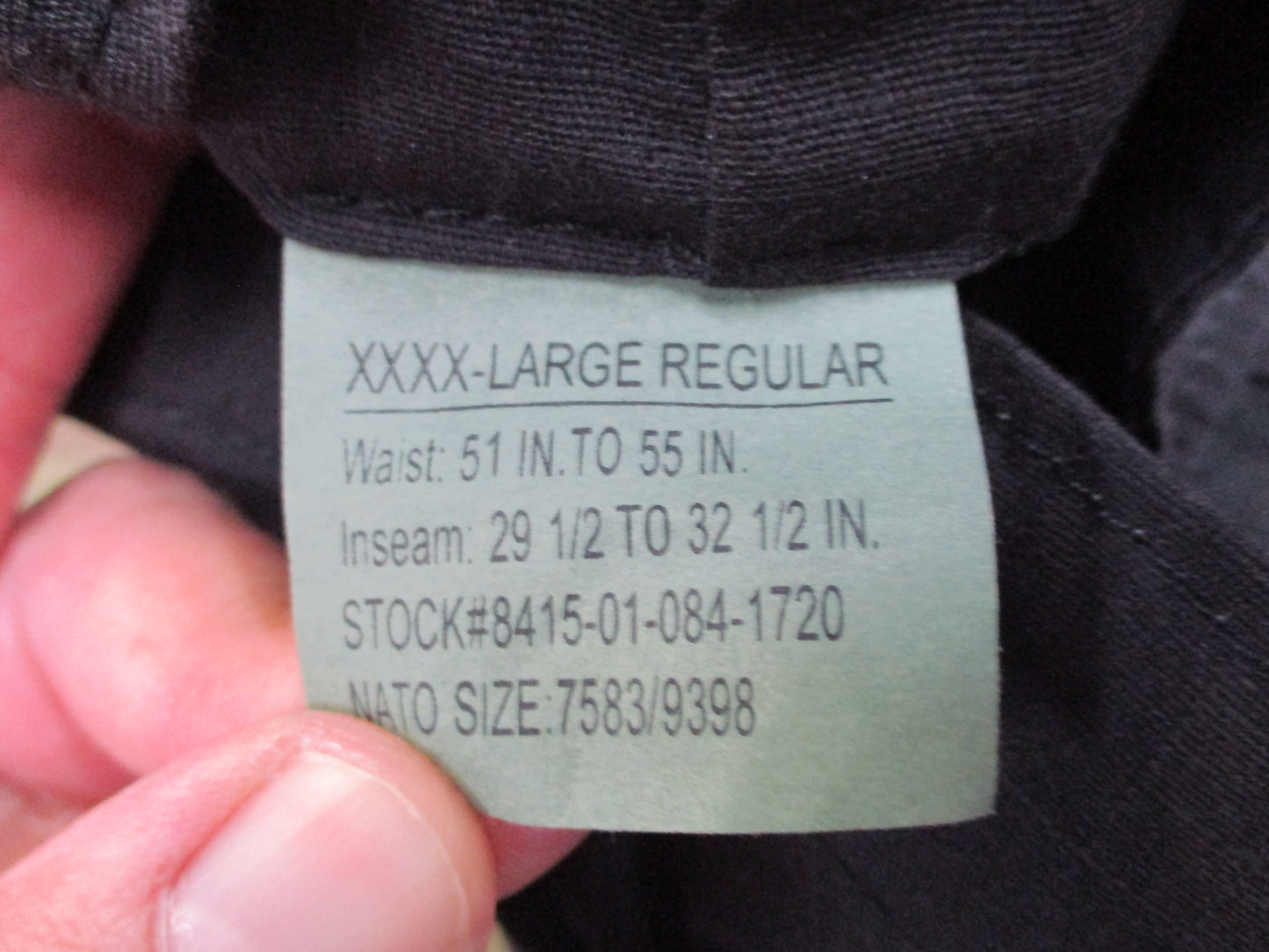 Rothco Black BDU Cargo Pants 100% Cotton Ripstop Tactical Military Style NWT