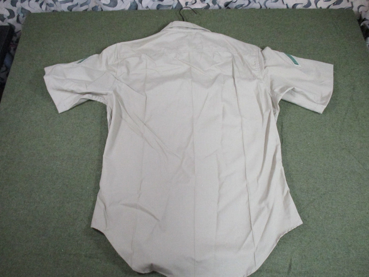 USMC Khaki Service Shirt Size 16 PFC Rank NSN 8405-01-515-8976 UNICOR