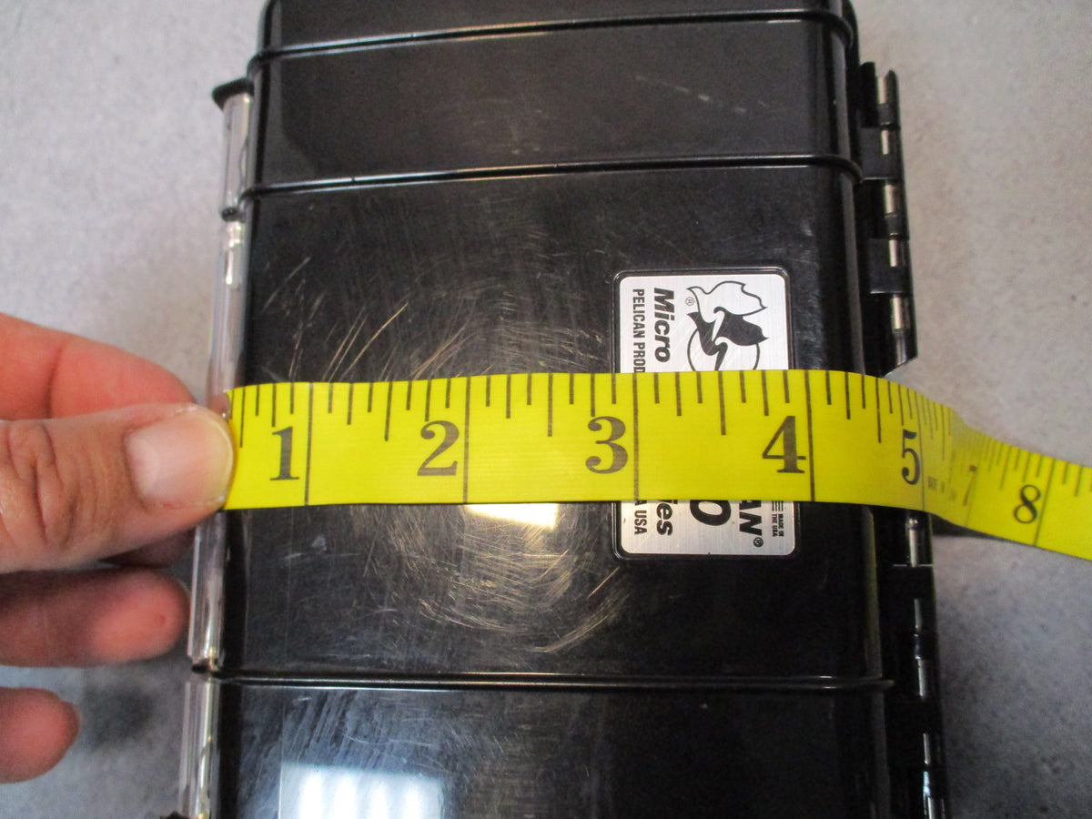 Pelican 1050 Micro Case black hard protective storage box with rubber liner and secure latches