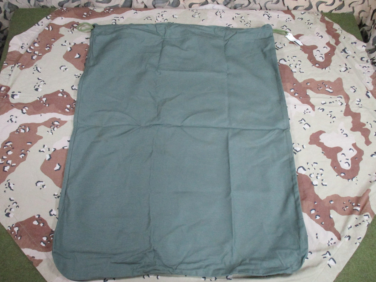 USGI OD Green Drawstring Laundry Barracks Bag NSN 8465-00-530-3692 Storage Marks