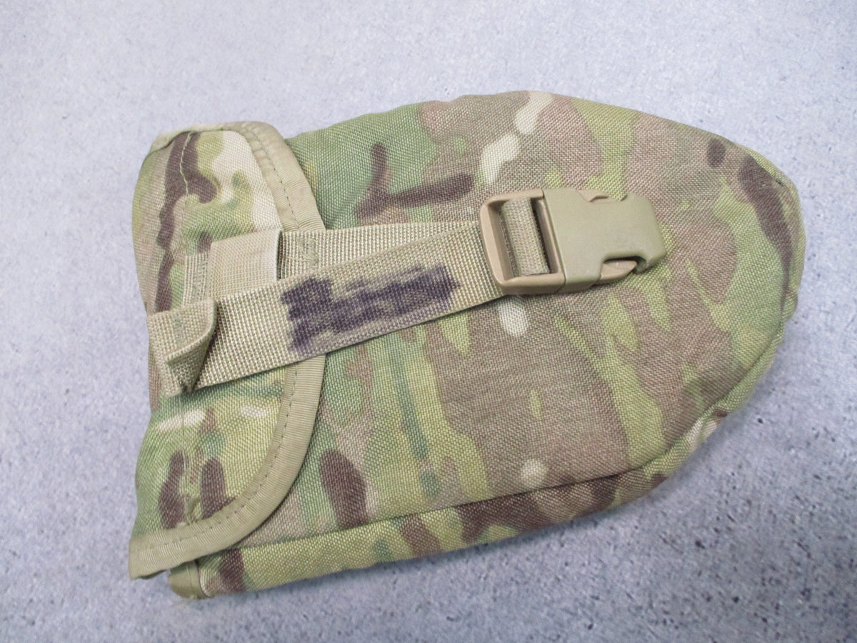 USGI Ames 1985 Folding Entrenching Tool E-Tool Shovel w MultiCam MOLLE II Pouch