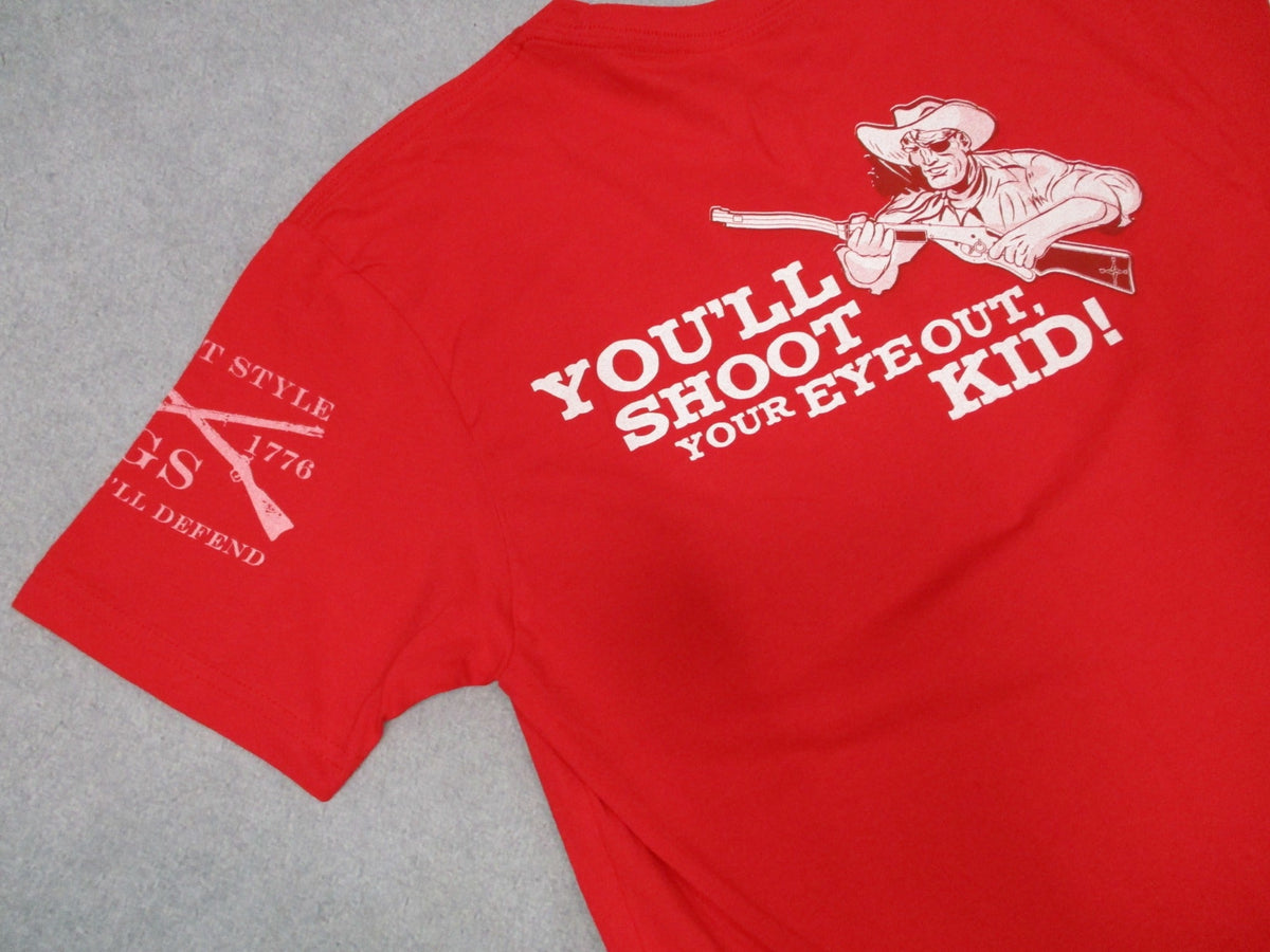 Grunt Style A Christmas Story You'll Shoot Your Eye Out Kid Red T-Shirt M-3XL