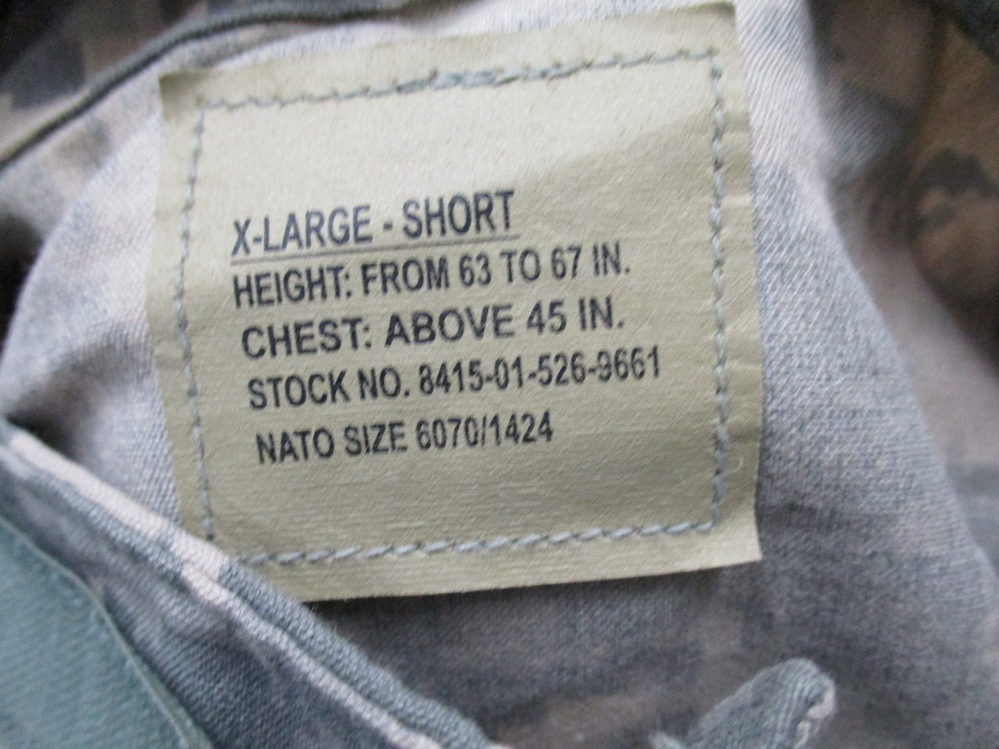 DIGITAL USGI ARMY ISSUE COAT COMBAT AIRCREW TOP AVIATION FLIGHT UNIFORM SHIRT