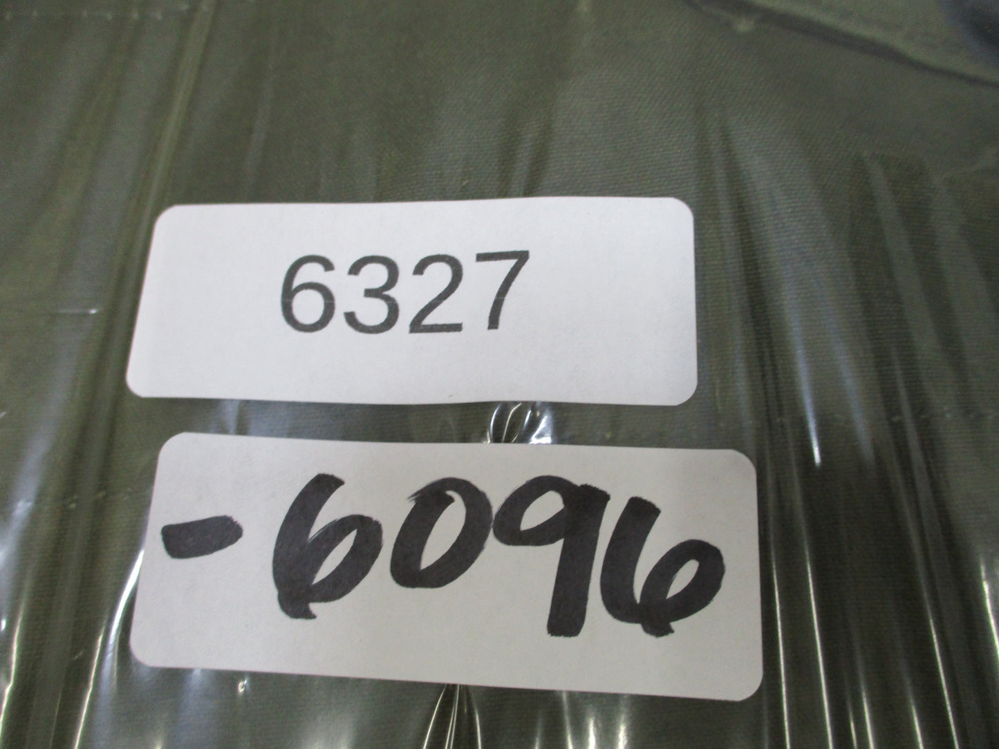 USGI Military Shelter Half Pup Tent OD Green Canvas Tarp 1/2 Only No Poles
