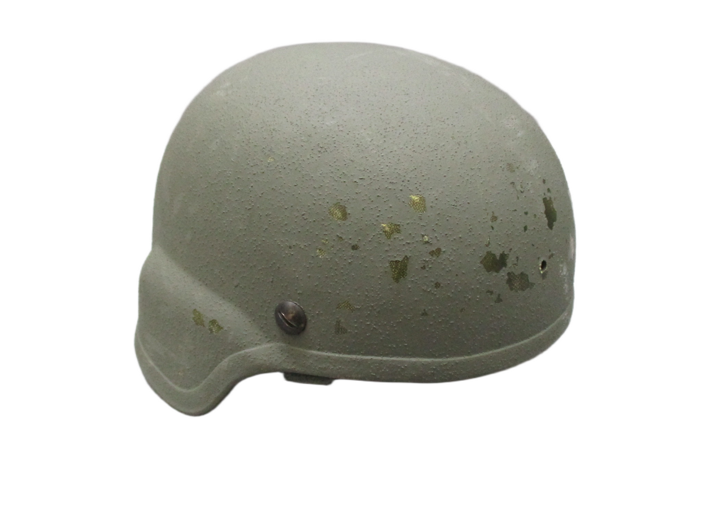 Centex Military Gear ACH Advanced Combat Helmet in size medium, foliage green with padded interior, chinstrap, and ballistic features.