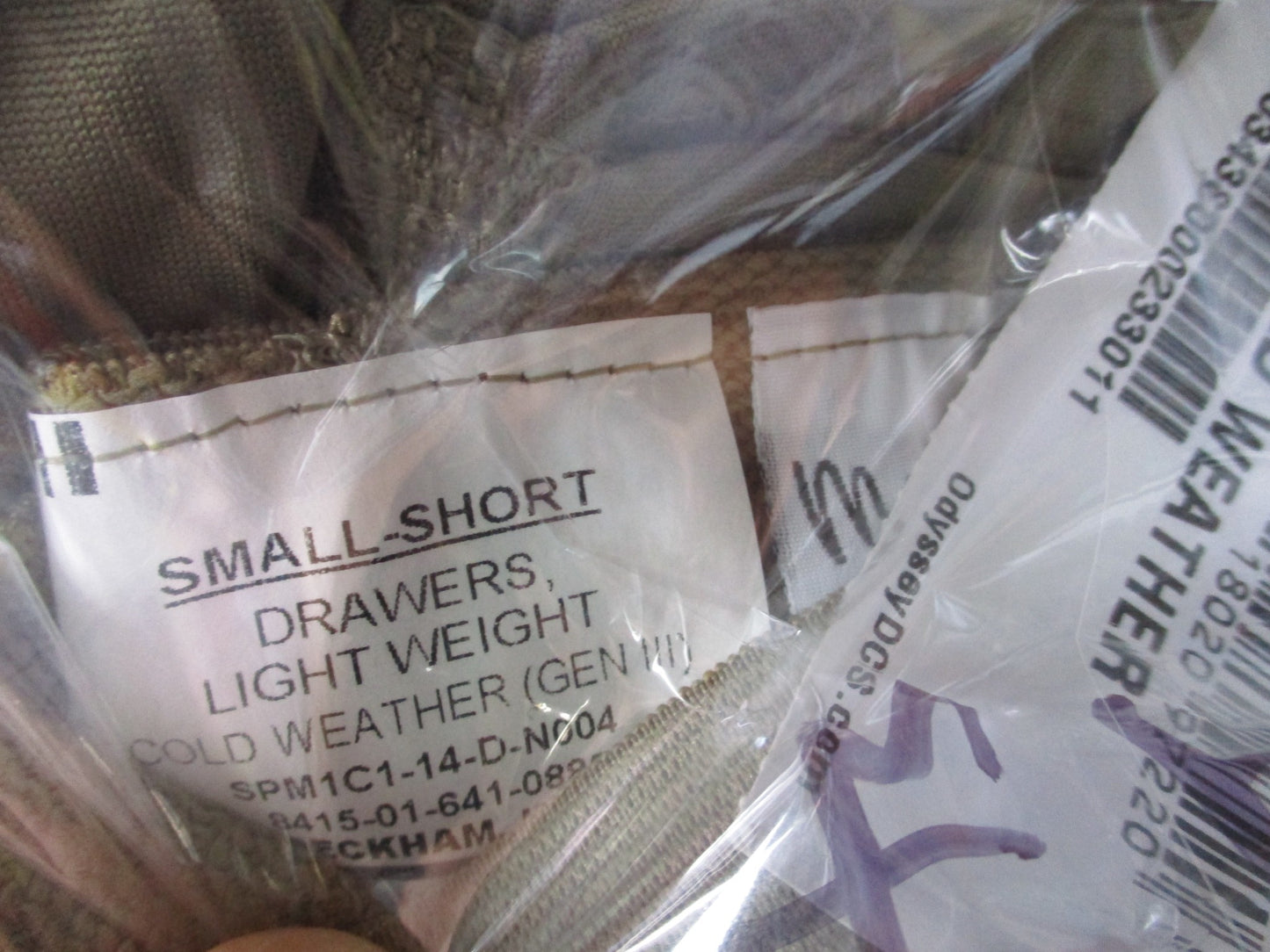 NEW GEN III ARMY OCP SILK-WEIGHT LEVEL 1 TROUSER BOTTOM SMALL/SHORT DRAWERS - Centex Military Gear