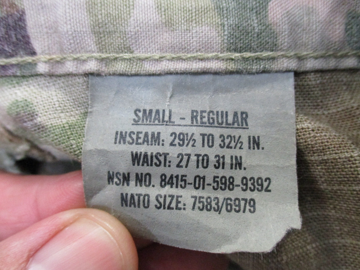 USED ARMY SCORPION FRACU TROUSER USED WORK PANTS CARGO BOTTOMS FLAME RESISTANTš„