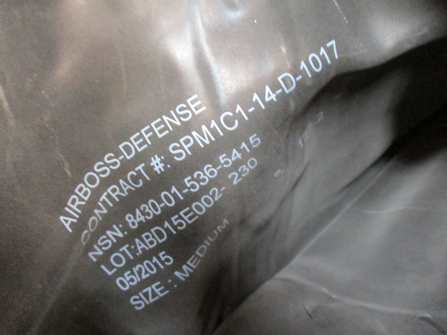 #AIRBOSS DEFENSE LIGHTWEIGHT OVERBOOT CBRN MILITARY PRESERVATION LEVEL A MEDIUM