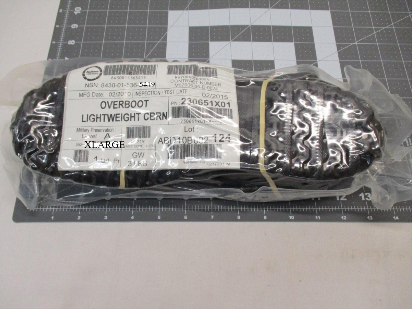 AIRBOSS DEFENSE LIGHTWEIGHT OVERBOOT CBRN MILITARY PRESERVATION LEVEL A MEDIUM