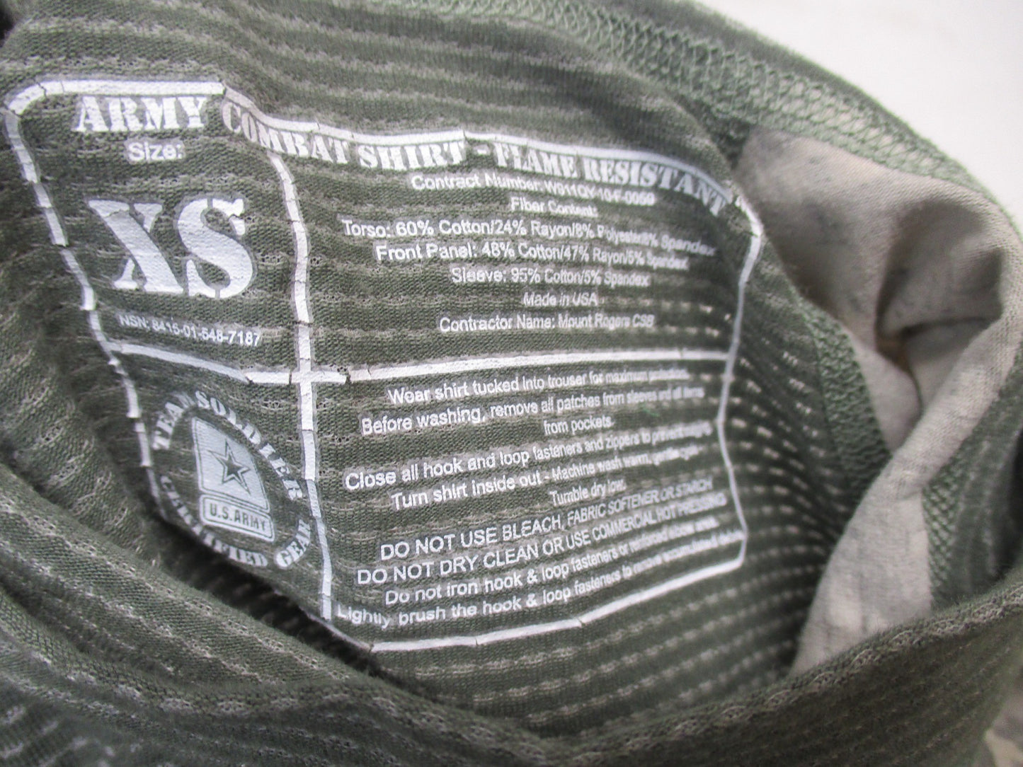 NEW MASSIF ARMY ACU DIGITAL COMBAT SHIRT UCP X-SMALL FR TOP FIRE RETARDANT XS - Centex Military Gear