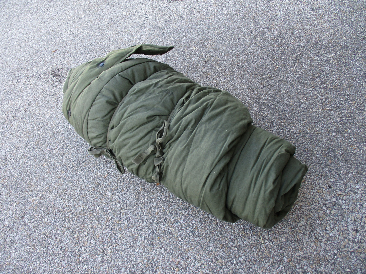 USGI OD GREEN MILITARY MUMMY SLEEPING BAG INTERMEDIATE COLD SYNTHETIC FILLED