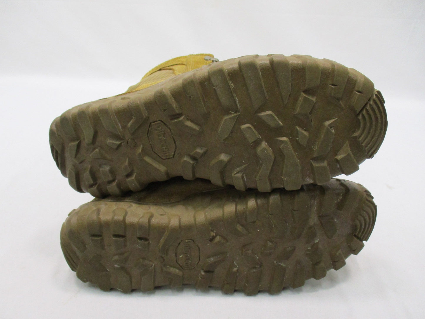 Used Rocky S2V Spec Ops Army tactical combat boots in coyote brown, size 12M, with rugged military-style design.