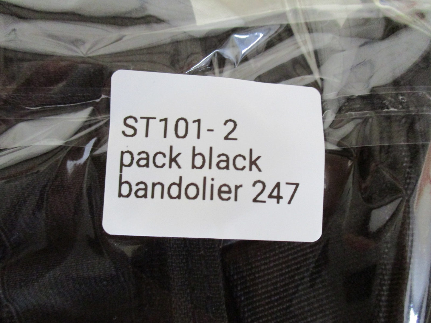 2x Fox Outdoor Tactical Bullet Belt Ammo Holder Black New bandolier