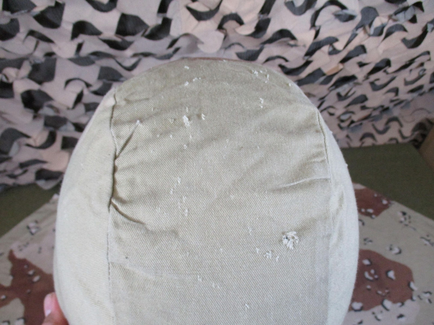 US Military PASGT Helmet Kpot Size XS w/ Desert Camo Cover Surplus