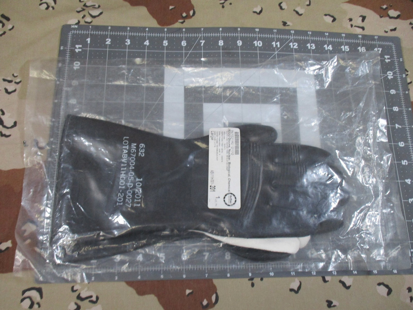 New AirBoss Defense JSLIST Block 2 NBC Protective Gloves Large w/ Coolmax Liners
