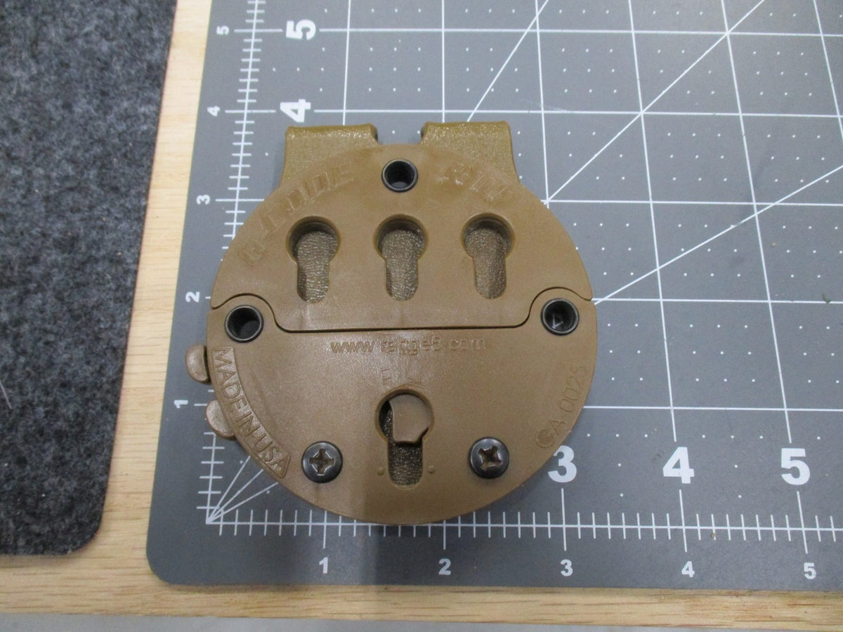 G-CODE TACTICAL HOLSTER MOUNT PISTOL/DUTY BELT ADAPTER RTI GA-0025 COYOTE BROWN