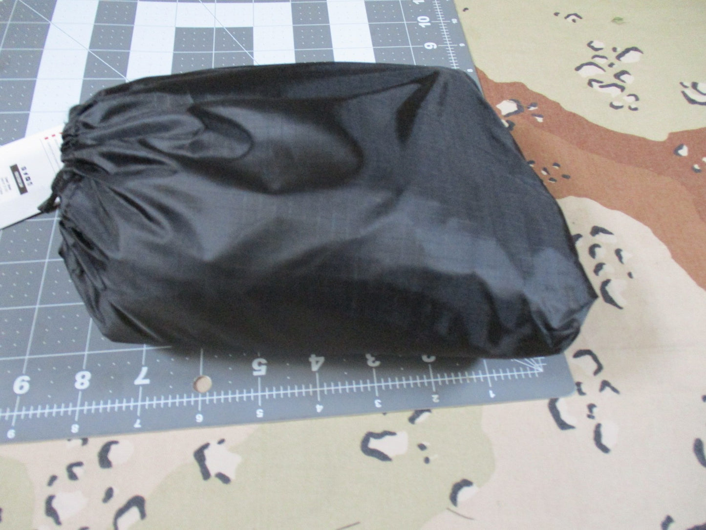 Fox Outdoor Rip Stop Poncho Black Water Repellent Hooded Rain Gear New