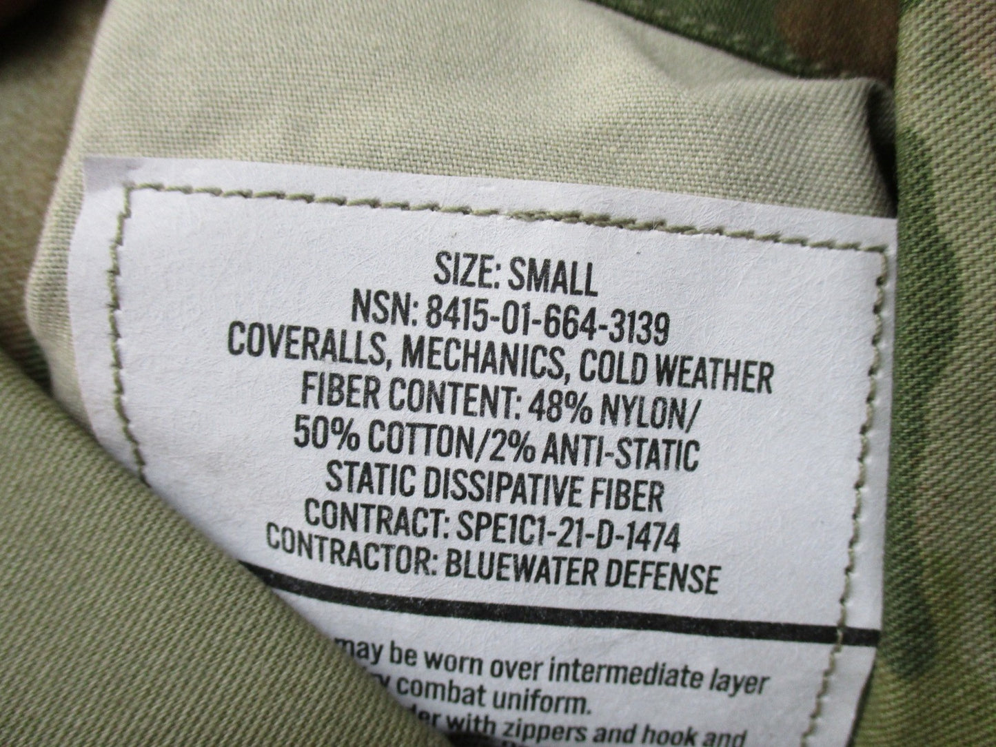 (S) NEW USGI ARMY OCP MECHANICS COVERALLS SMALL SCORPION MOTOR POOL OVERALL SUIT