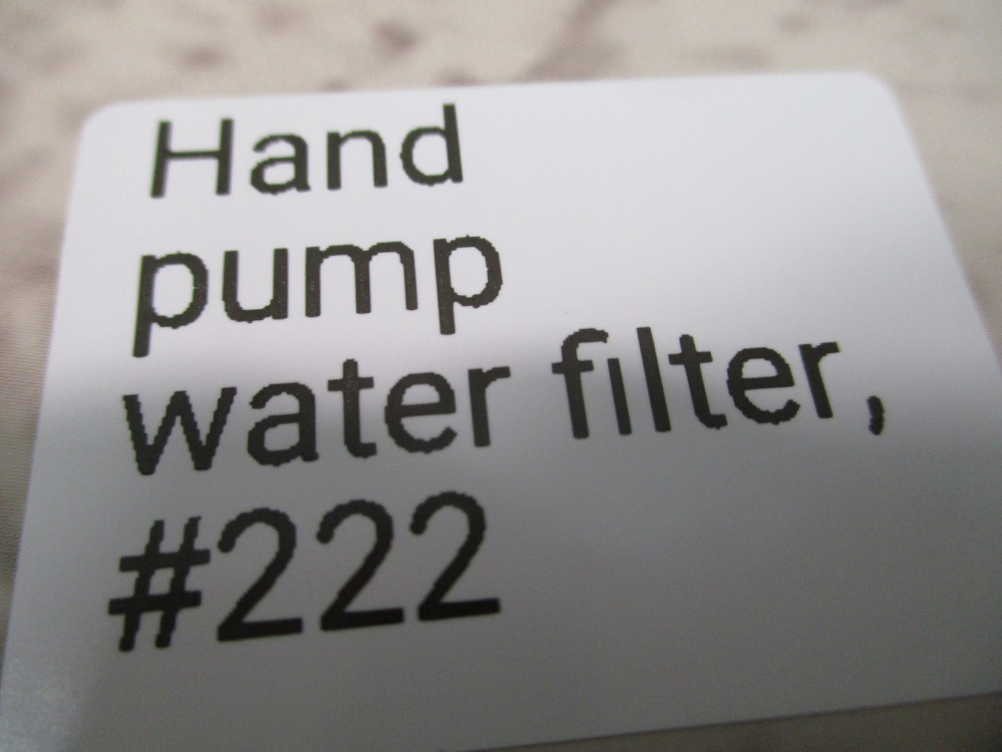 12 Survivors TS76003 Hand Pump Water Purifier - Portable Camping Survival Filter