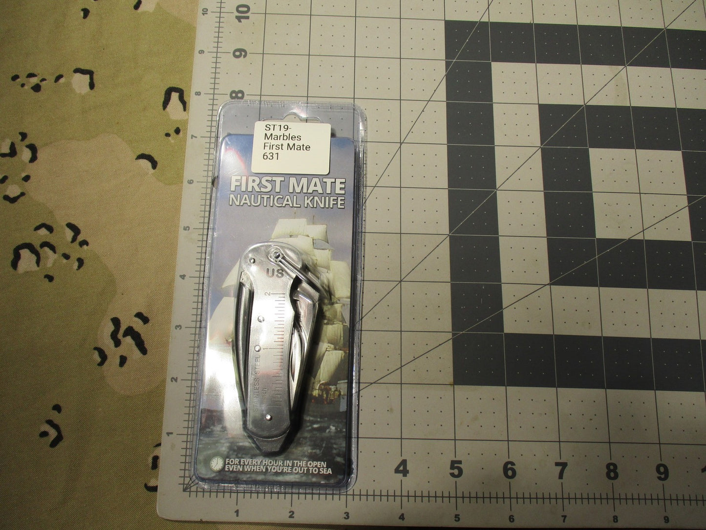 Marbles First Mate Nautical Knife MR405 Stainless Steel Marlin Spike New