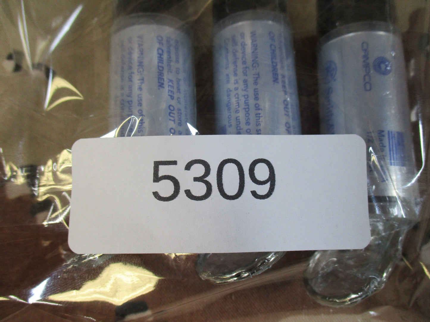 3 Pack Pepper Spray Keychain 1/2 oz Self Defense Made in USA