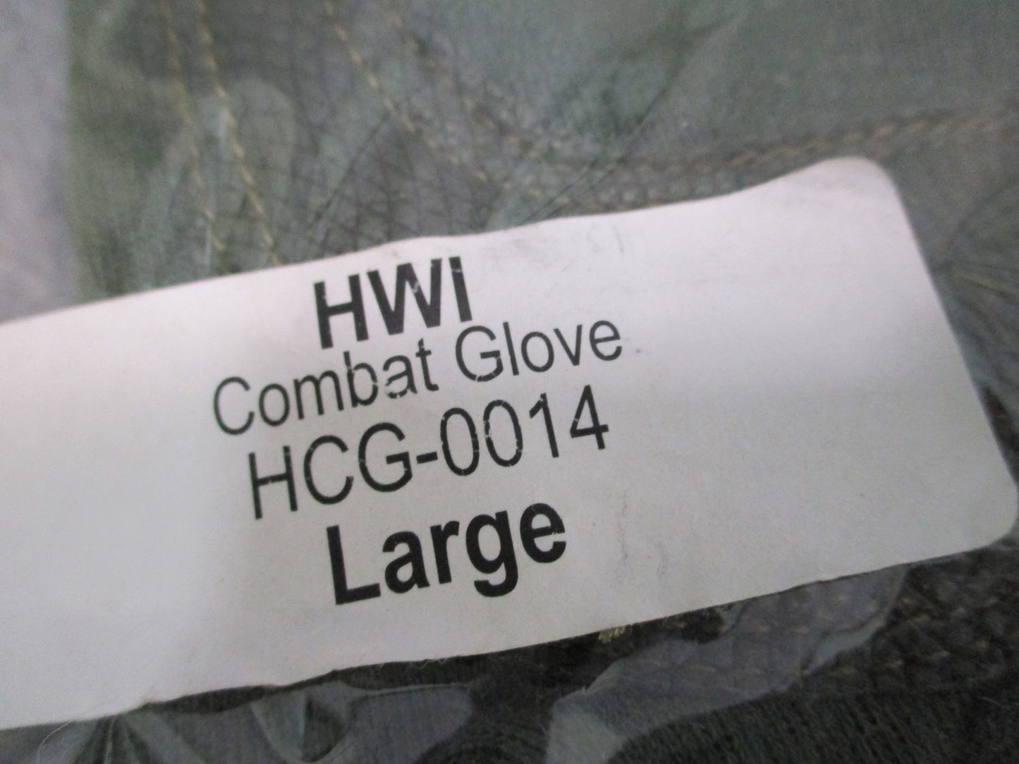 HWI Army Combat Gloves HCG-0014 Large Goatskin Leather Military Tactical