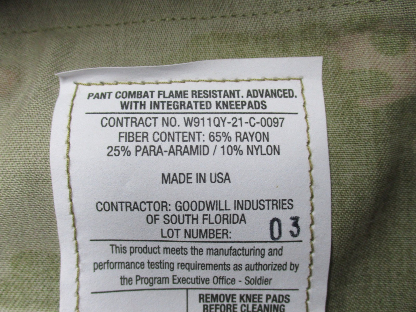 NWOT ARMY ADVANCED COMBAT PANTS AIKP KNEE PAD SLOTS MEDIUM/SHORT SCORPION OCP