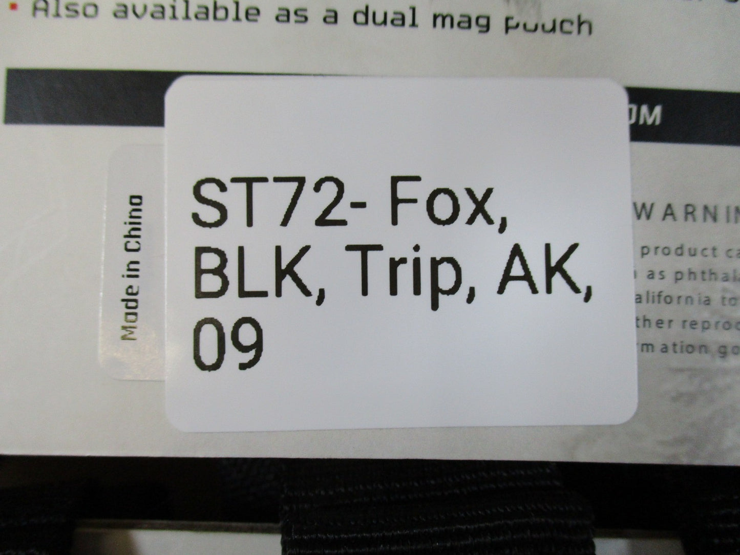 Fox Tactical Triple Mag Pouch Black Modular Compatible New