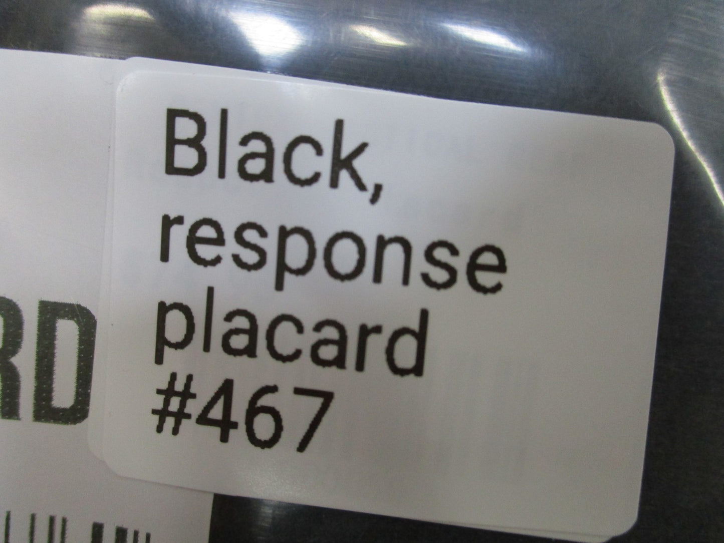 HRT Tactical Gear Response Placard Black 2 Rifle 2 Pistol Mag for Plate Carrier