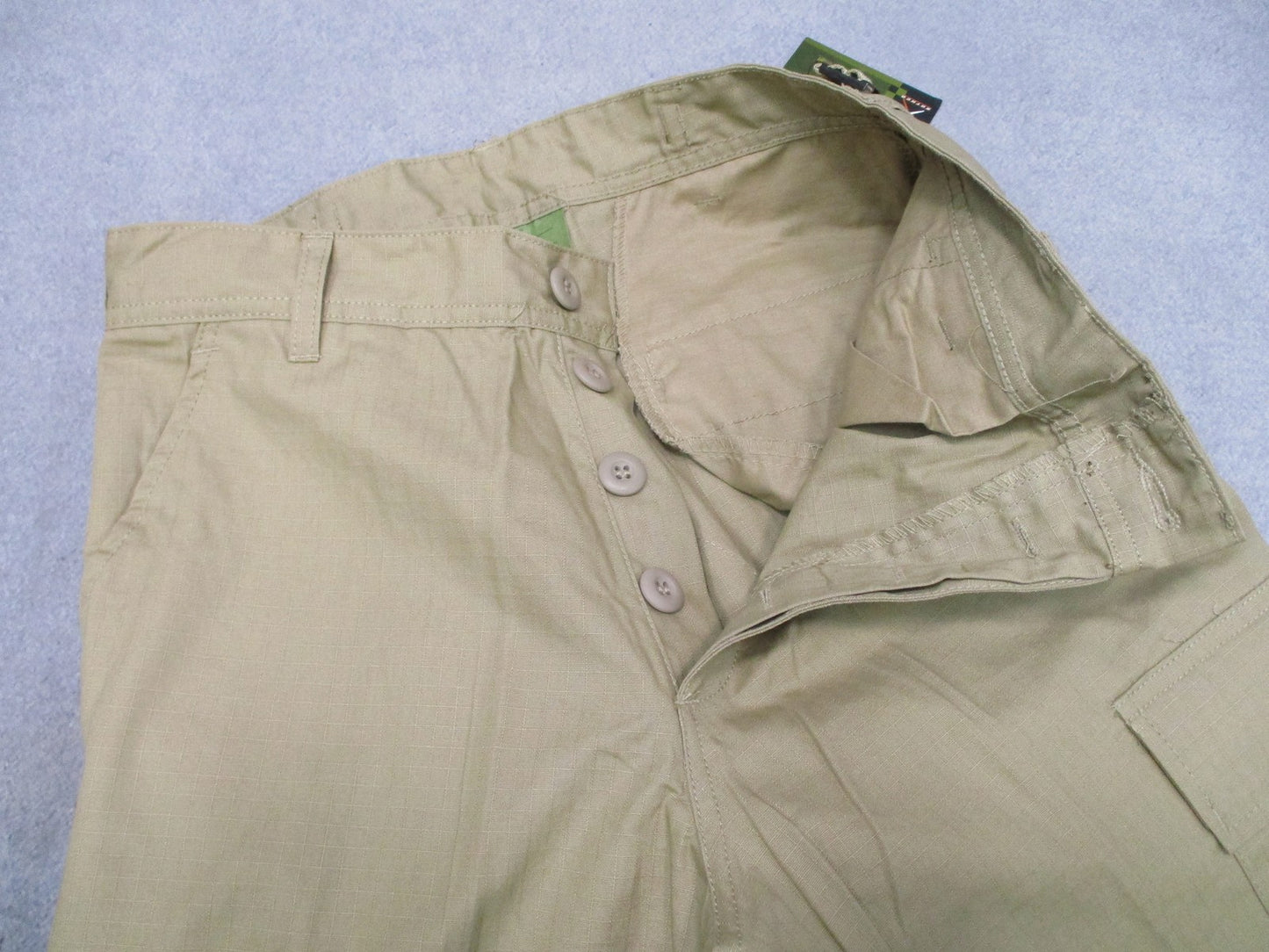 New Rothco Ultra Force BDU Pants Khaki 100% Cotton Rip-Stop Size Small Long 5849