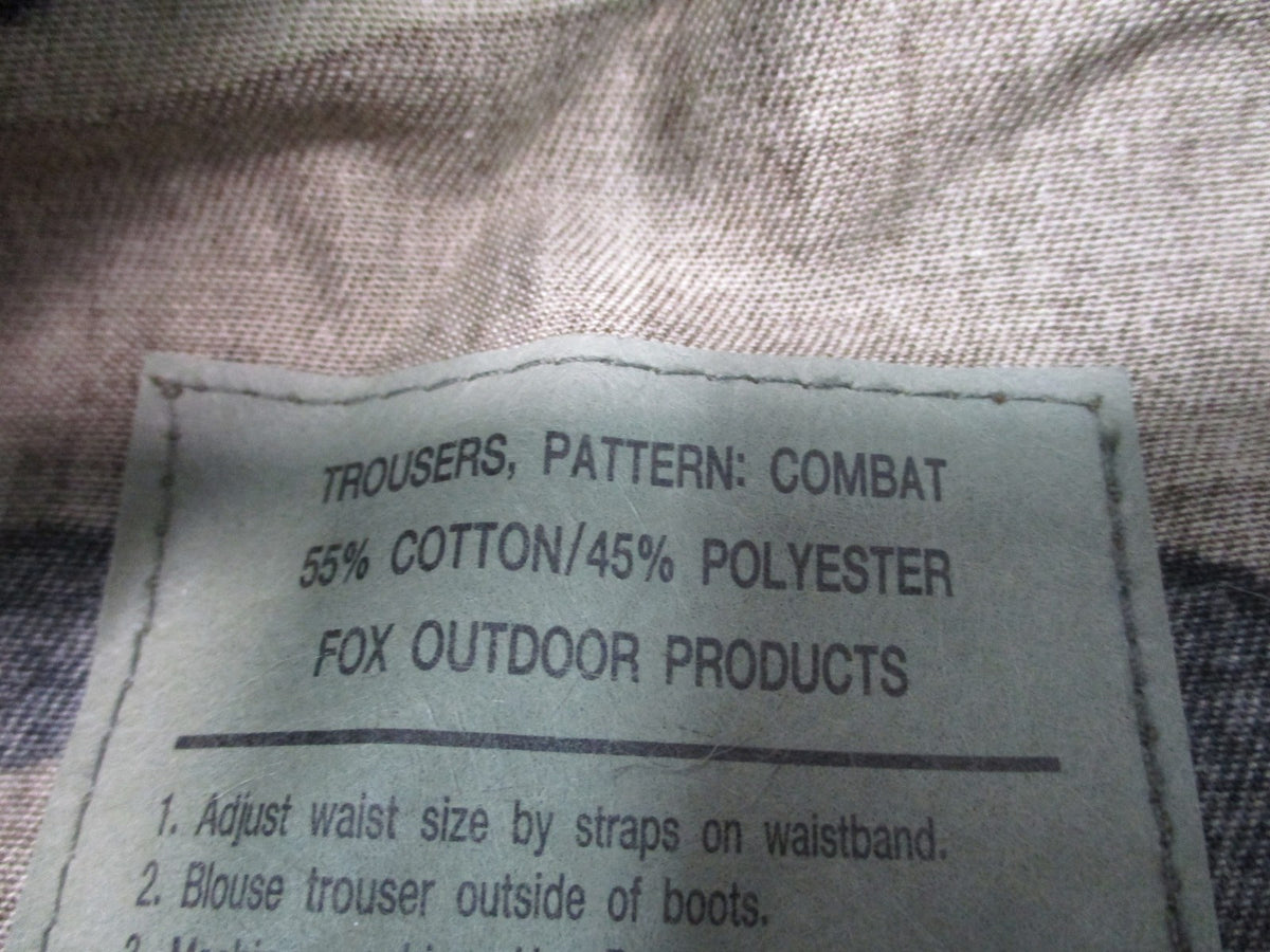 New Fox Outdoor Woodland Camo Combat Trousers BDU Pants X-Small Regular