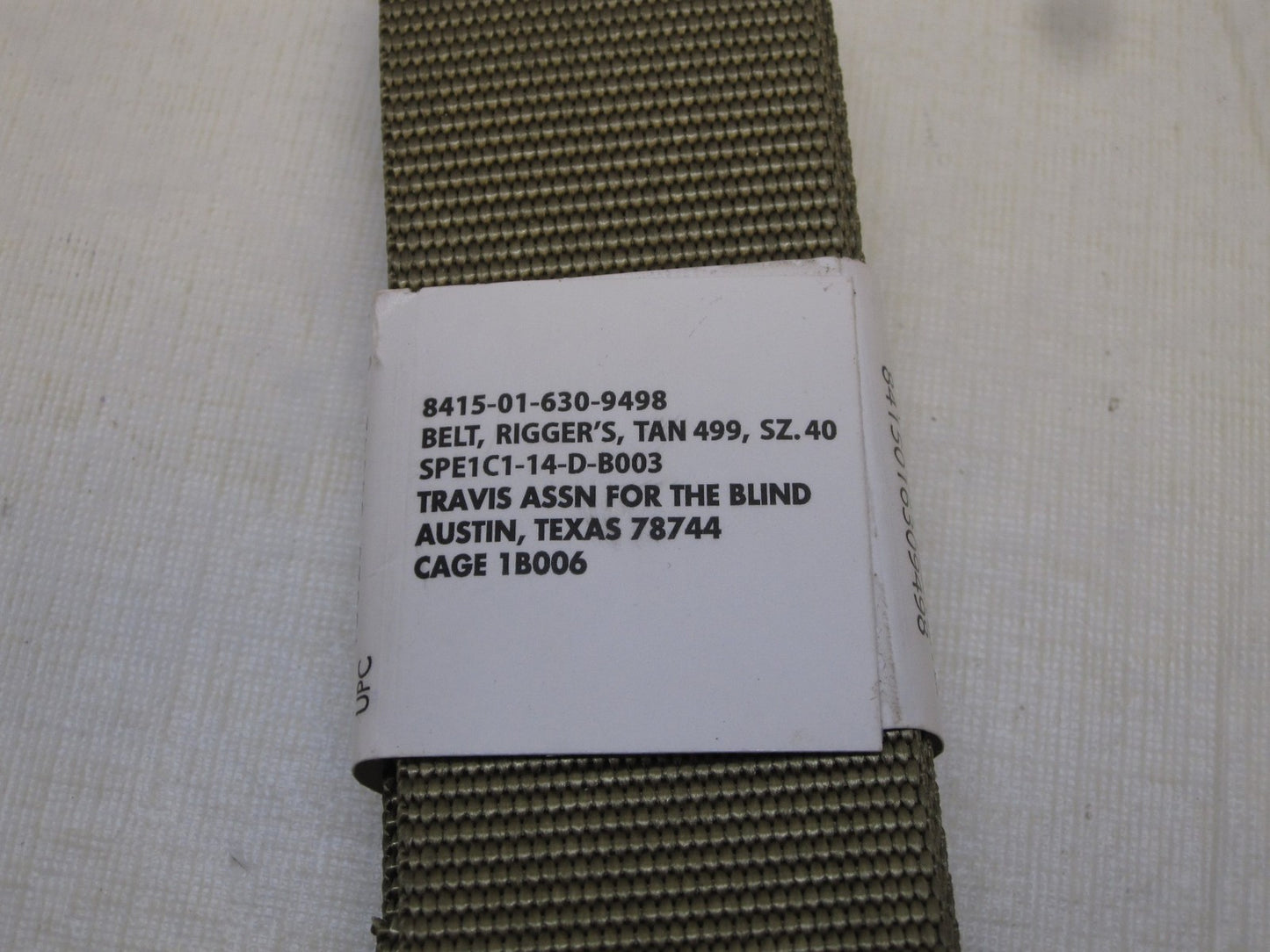 NEW ARMY ISSUED OCP COMBAT UNIFORM RIGGER'S BELT Sz:40 SCORPION TAN 499 MULTICAM