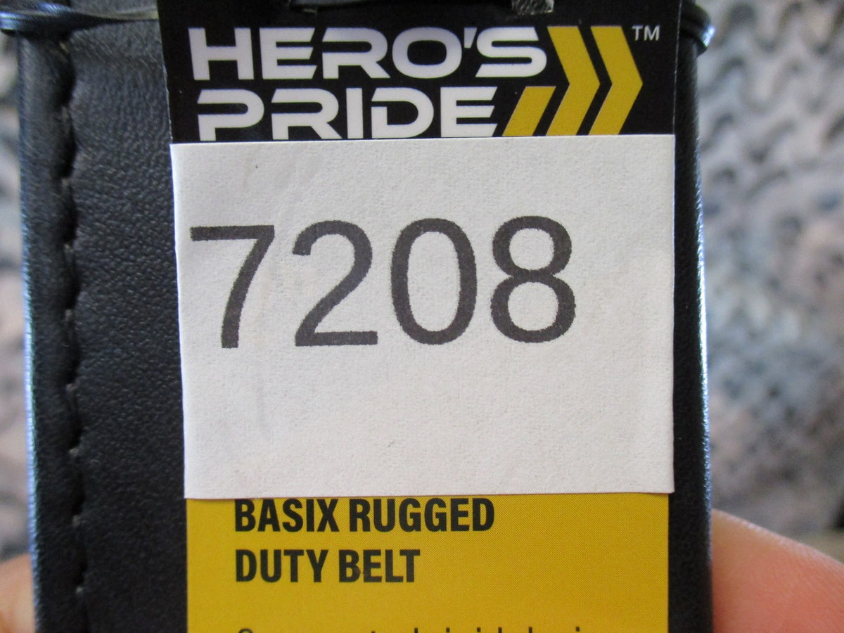 New Hero's Pride Basix Rugged Hook Lined Duty Belt 1228PH-S Size 24-28 Black