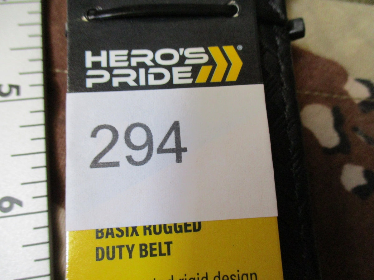 New Hero's Pride Basix Duty Belt 2 Inch Basketweave 2XL 46-52 Hook Lined 1228WH