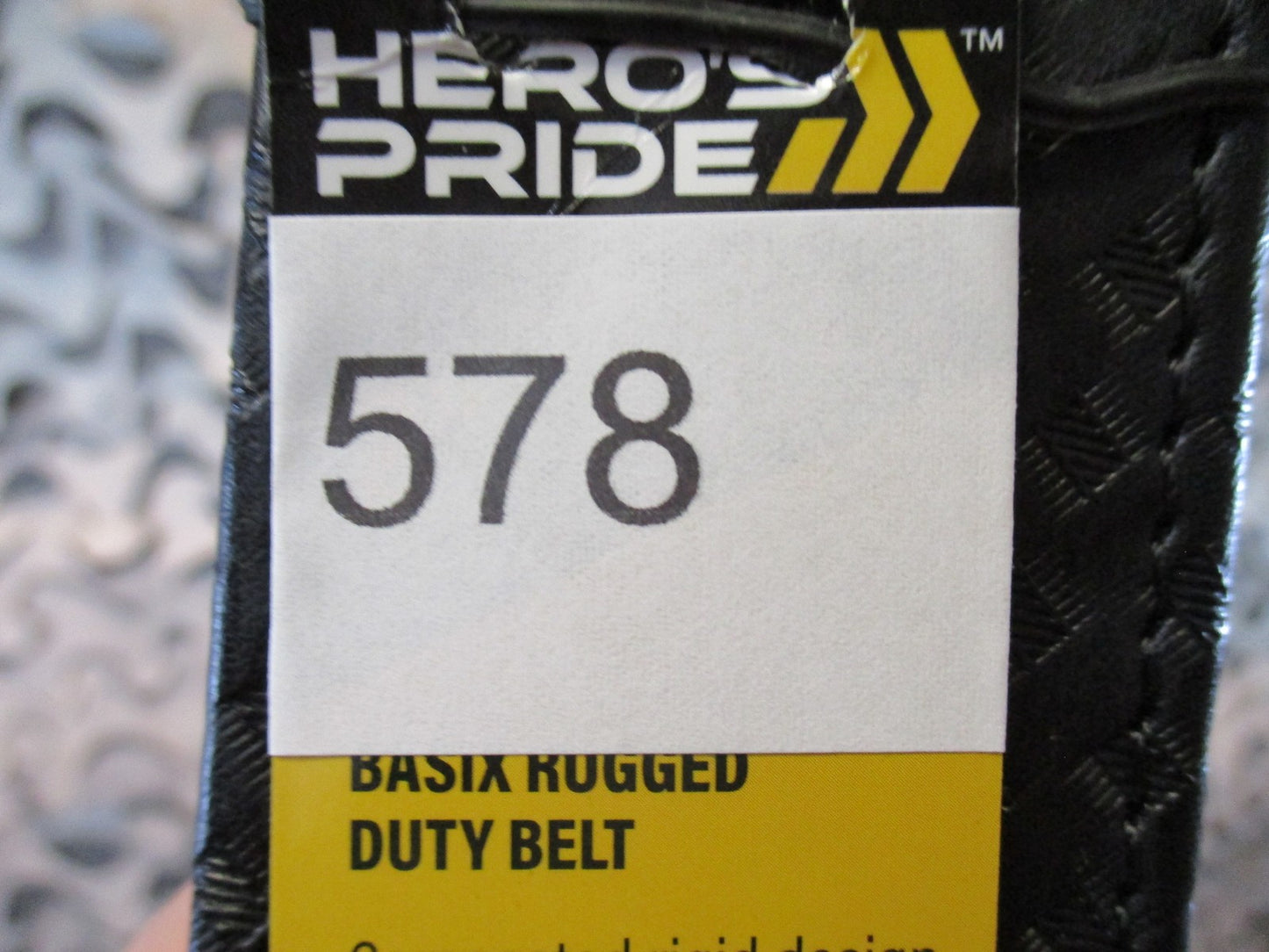 New Hero's Pride 2" Basix Rugged Duty Belt Basket Weave Size XL 40-46