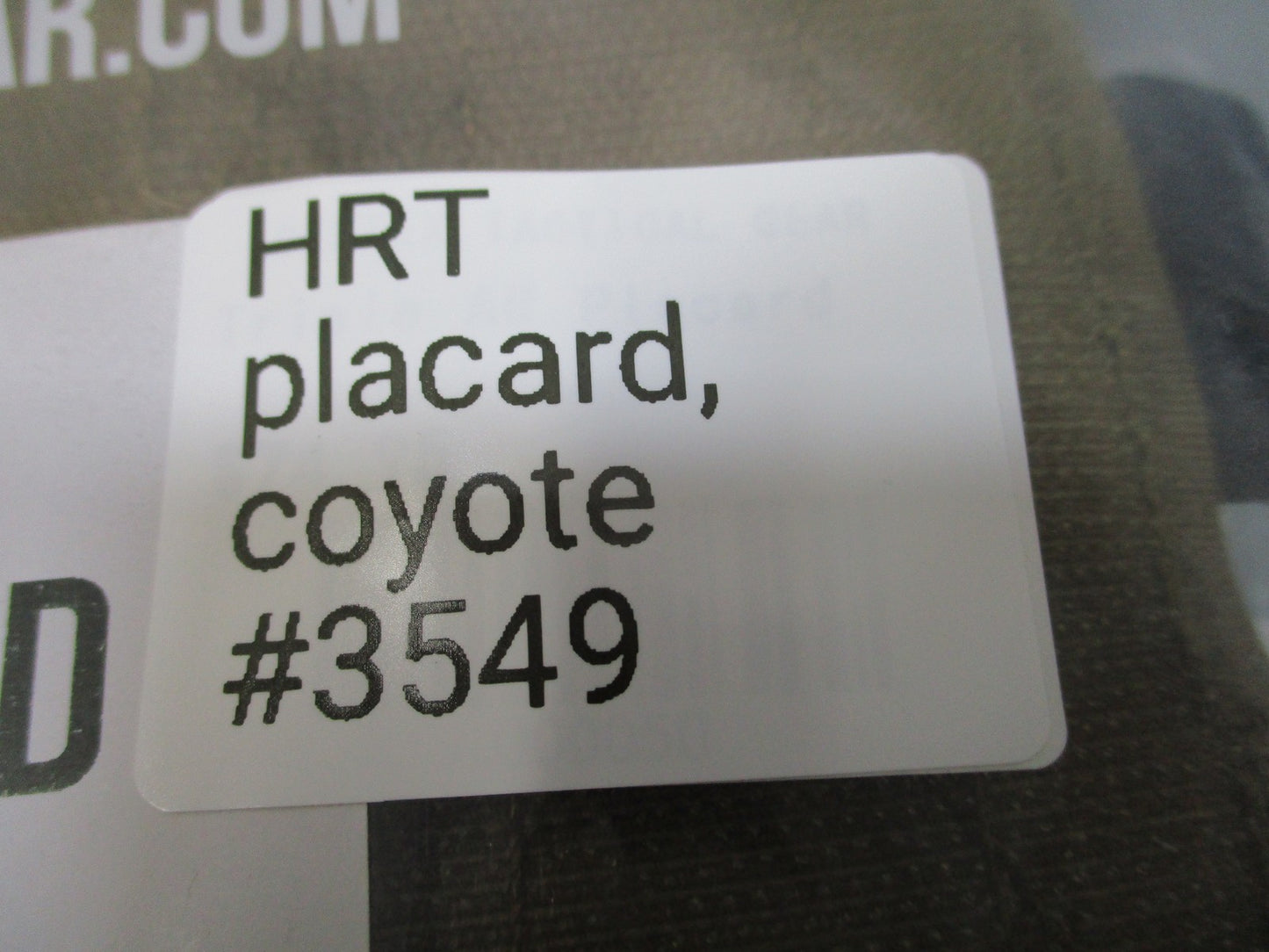 HRT Tactical Gear Triple 5.56/.223 Placard Coyote Brown Mag Pouch Bungee Closure