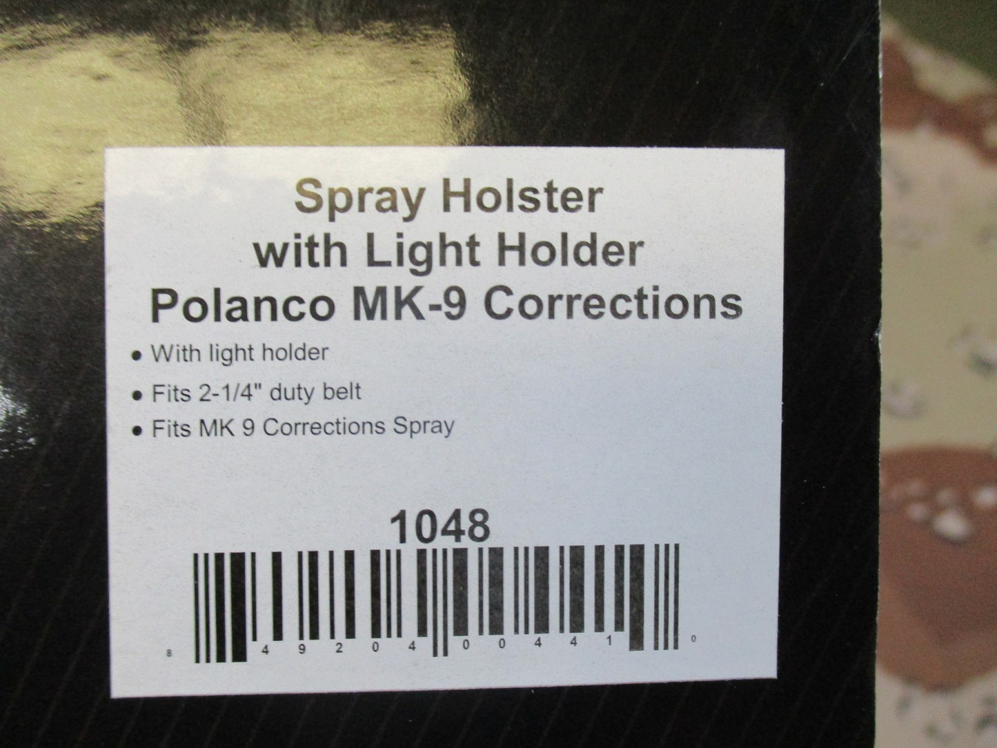 Polanco MK-9 Corrections Spray Holster with Light Holder New