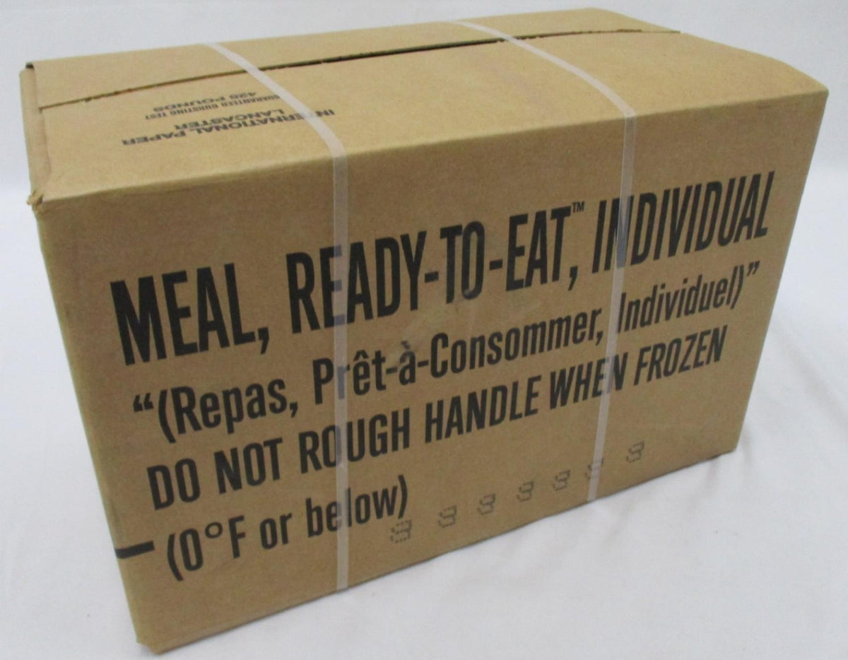 MRE U.S Military Meals Case B Menu MREs 12 Ready to Eat 2025 INSP